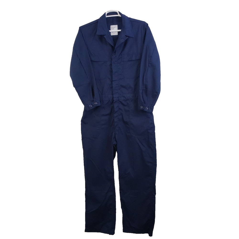 US Navy Coveralls Mens 48R Blue Utility Submarine Uniform Lightweight Workwear